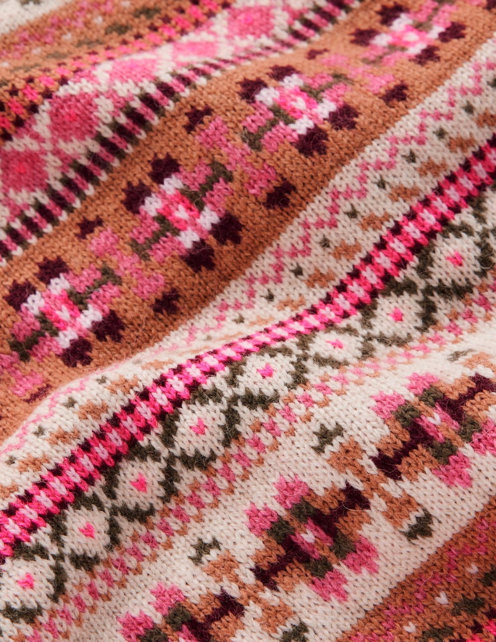 Edie Fair Isle Tank-Pink Heritage Fair Isle-7