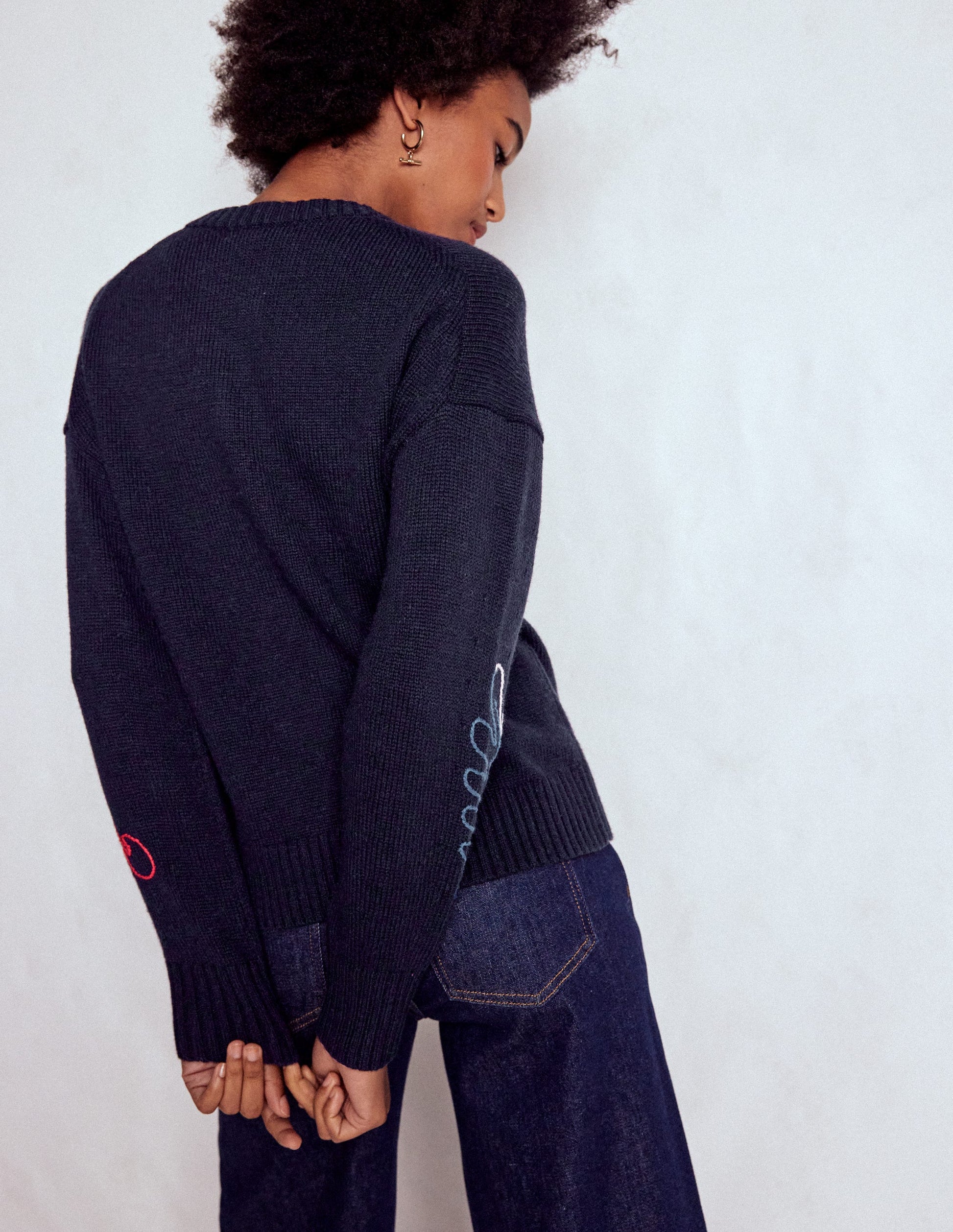 Natalie Embroidered Cardigan-Navy Embroidery-4