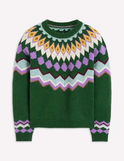 Eleanor Fair Isle Jumper-Courtyard Melange-7
