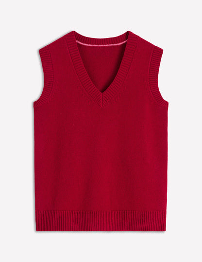 Marion Merino V-Neck Tank-Red Blooded-6