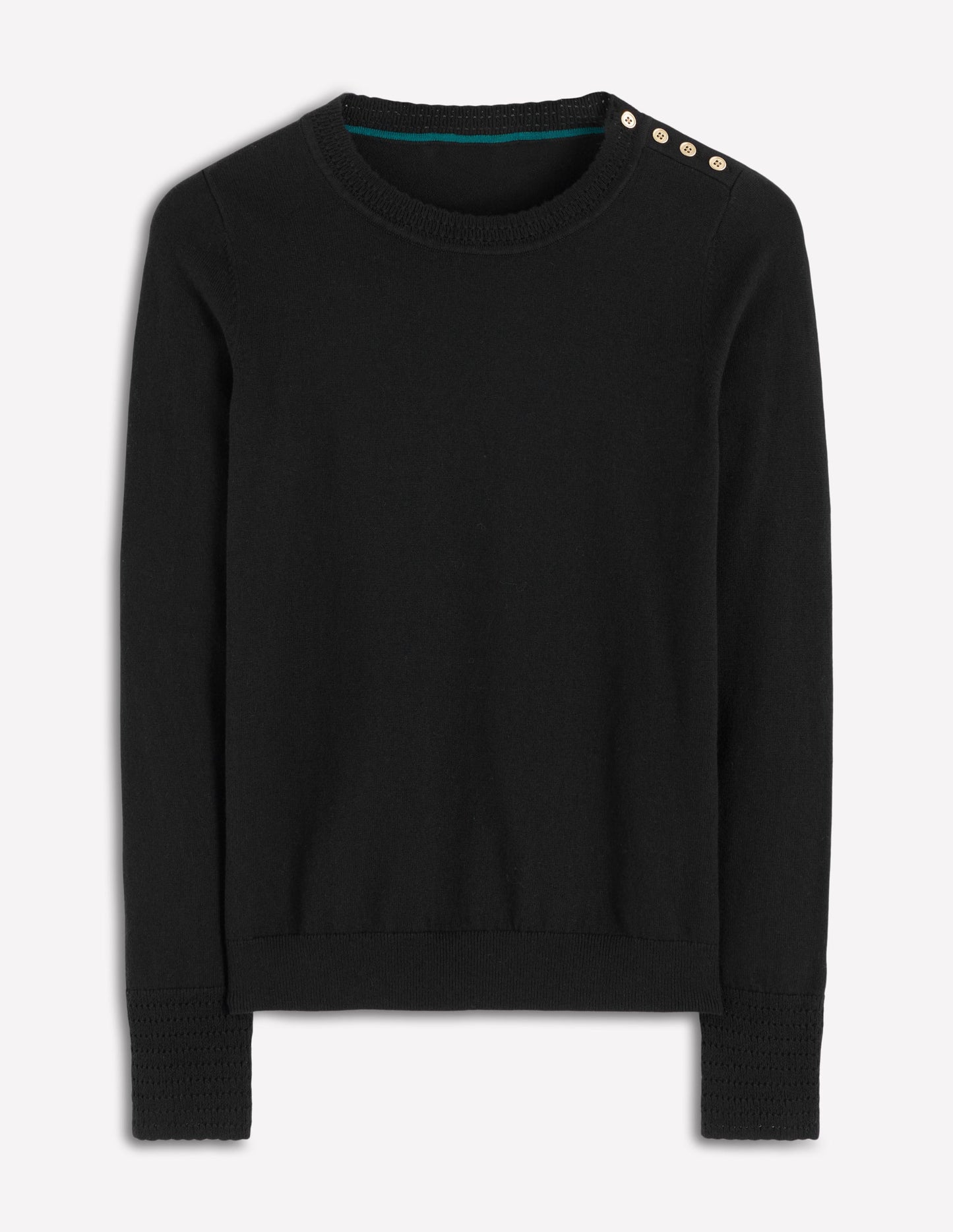 Briony Stitch Jumper-Black