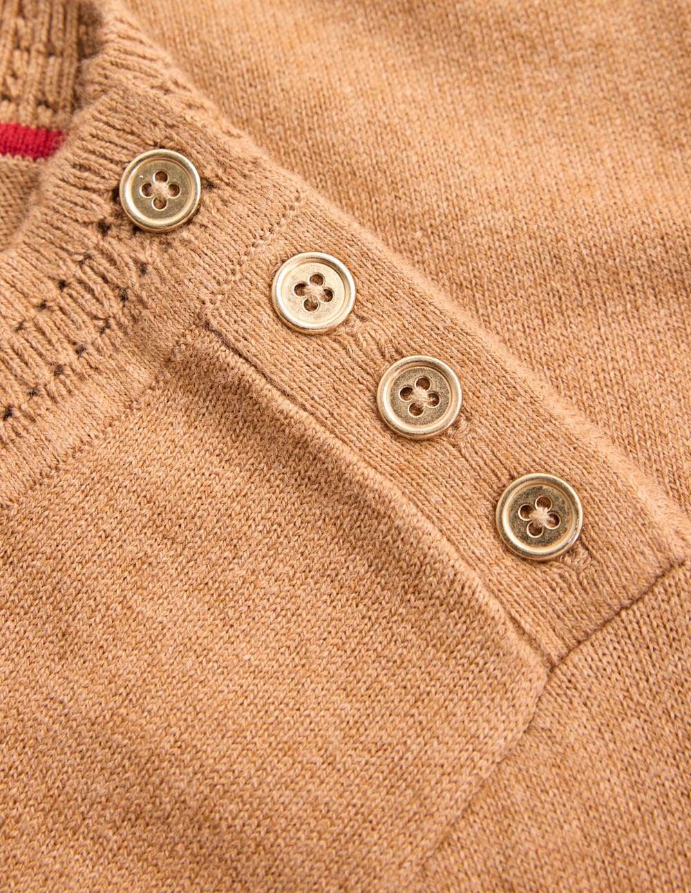 Briony Stitch Jumper-Camel Melange - Image 8