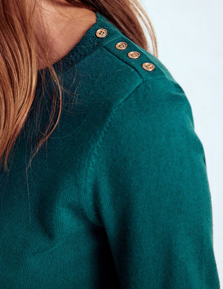 Briony Stitch Jumper-Drake Green