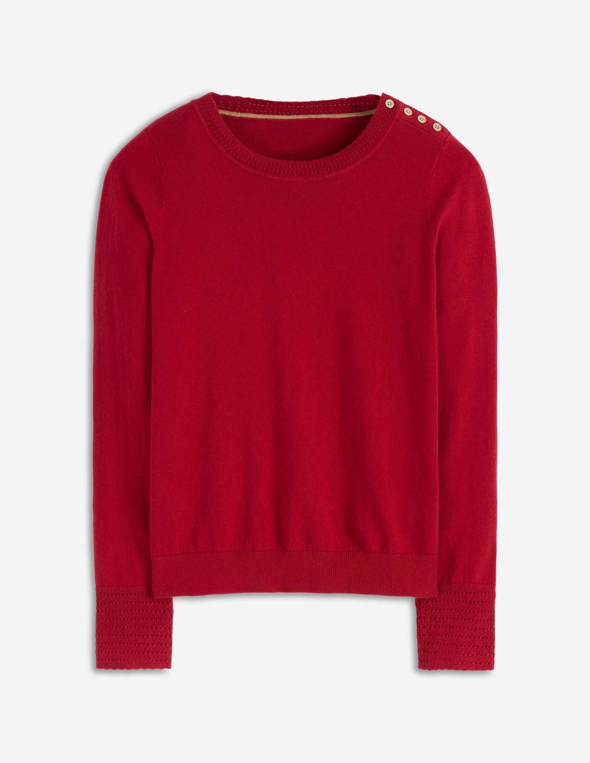 Briony Stitch Jumper-Red Liquorice - Image 5