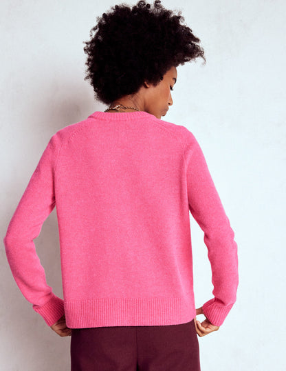 Marion Merino Cardigan-Rose Pink-5