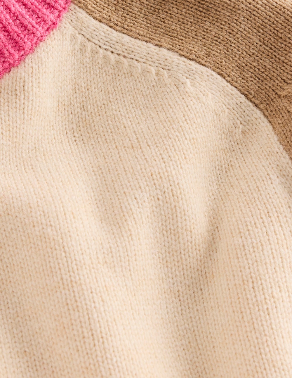 Marion Merino Jumper-Warm Ivory, Colourblock - Image 7