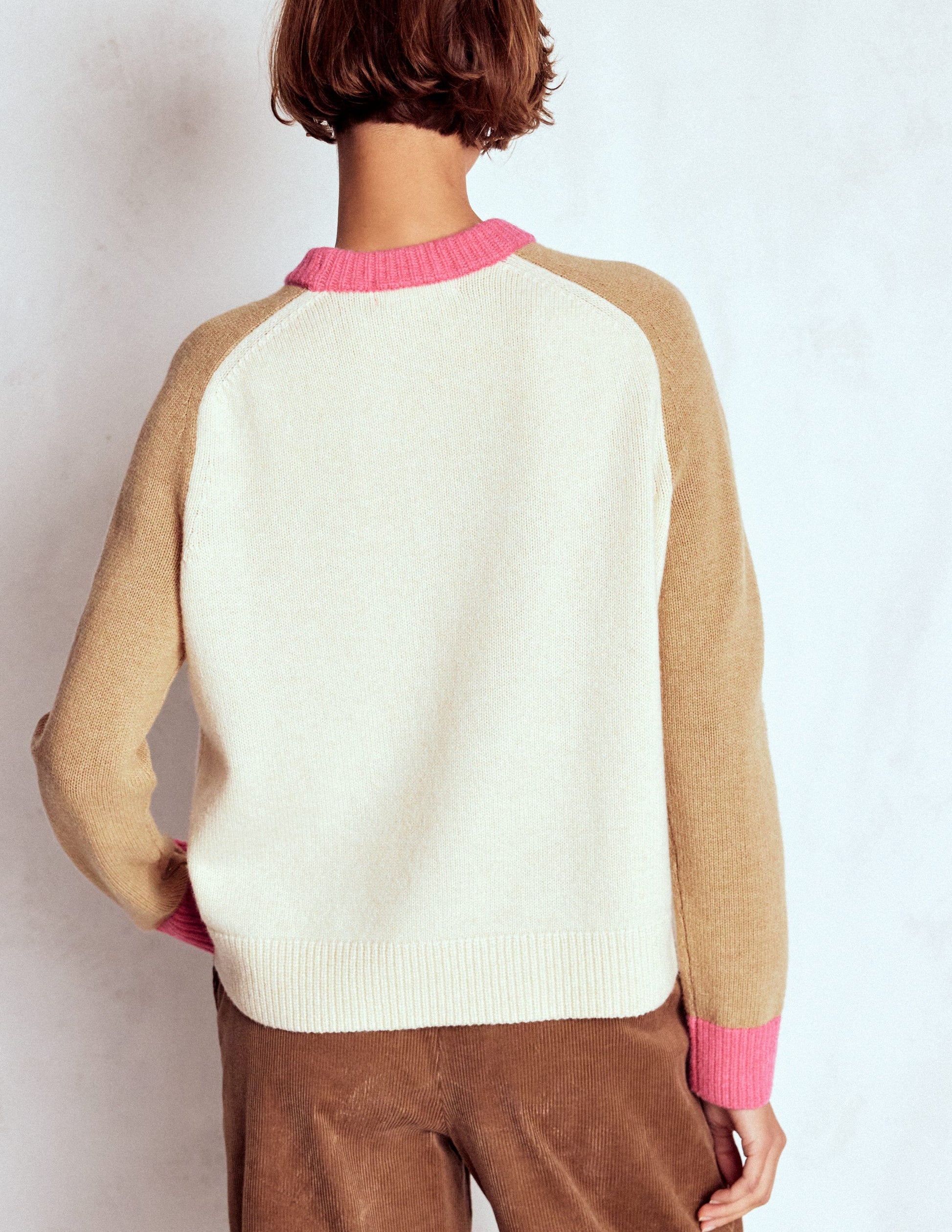 Marion Merino Jumper-Warm Ivory, Colourblock-4