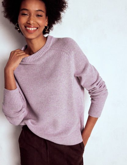 Marion Merino Jumper-Lilac Frost Purple-2