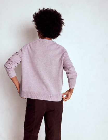 Marion Merino Jumper-Lilac Frost Purple-3