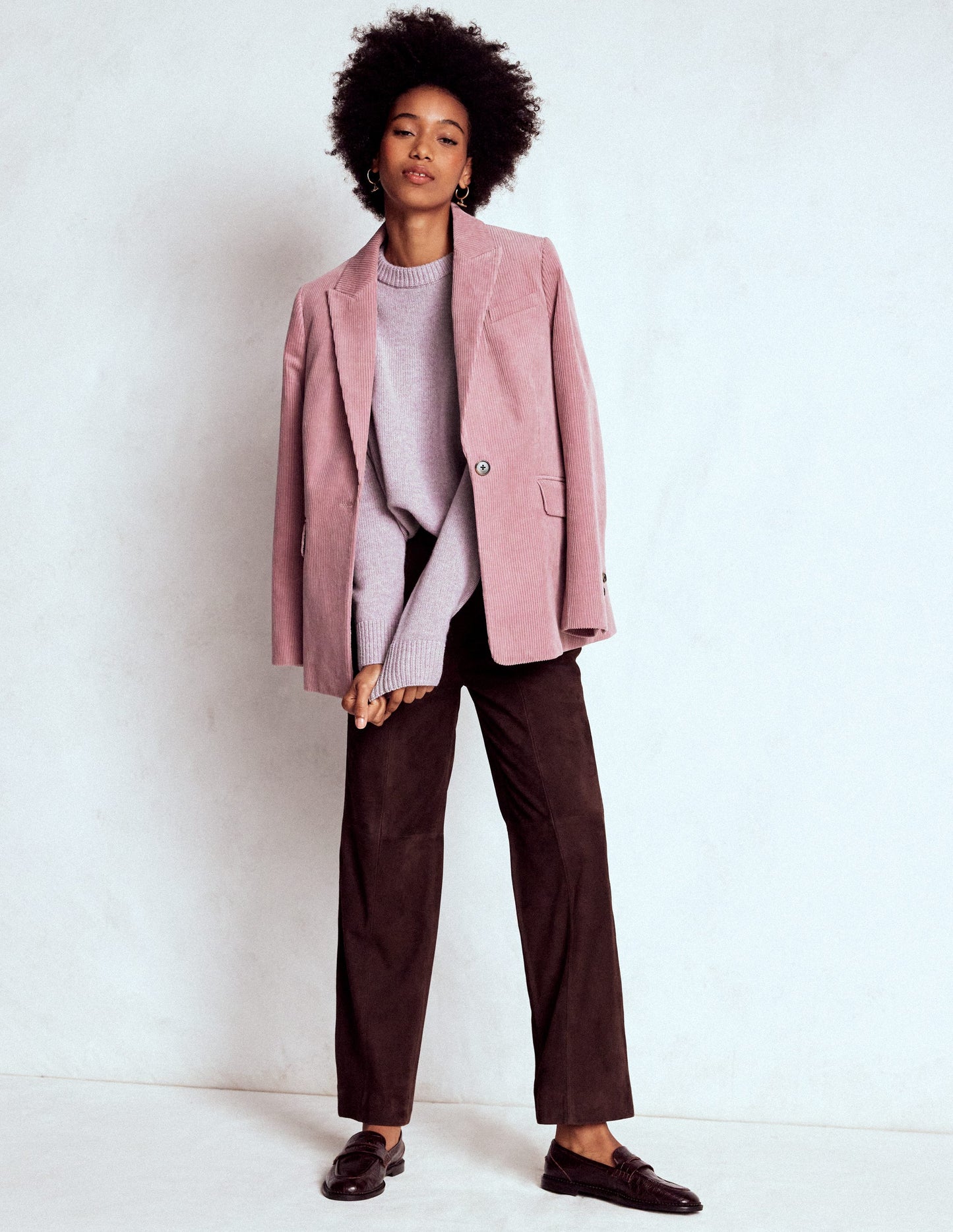 Marion Merino Jumper-Lilac Frost Purple