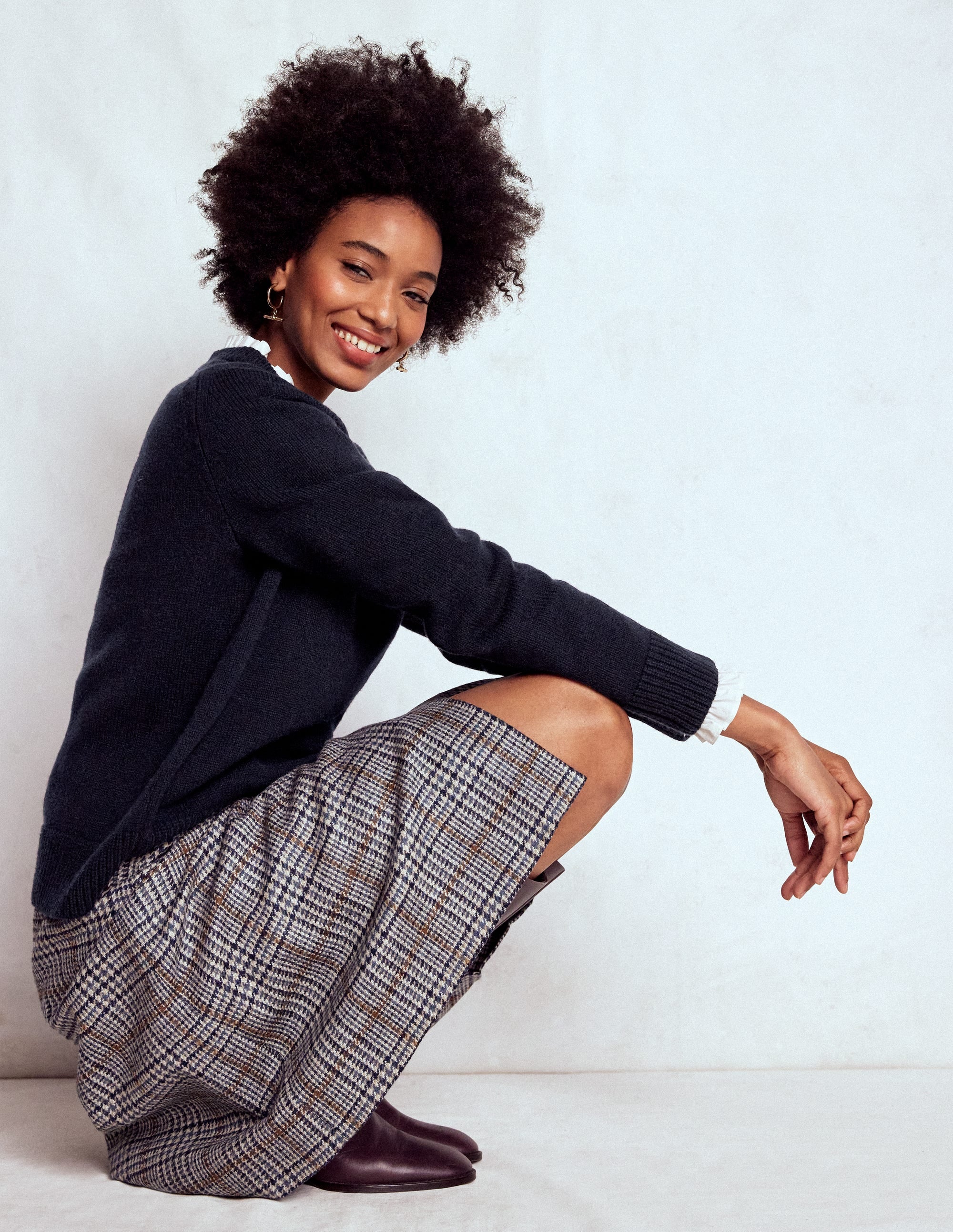 Marion Merino Jumper-Navy - Image 1