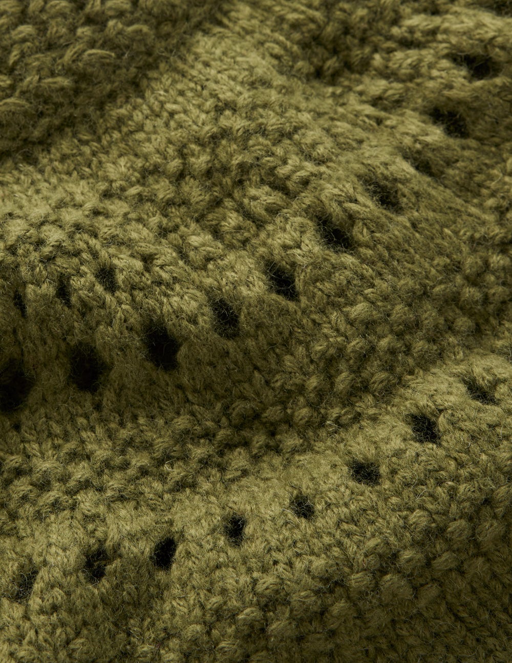 Fluffy Chunky Jumper-Woodland Green - Image 6