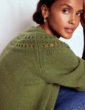 Fluffy Chunky Jumper-Woodland Green