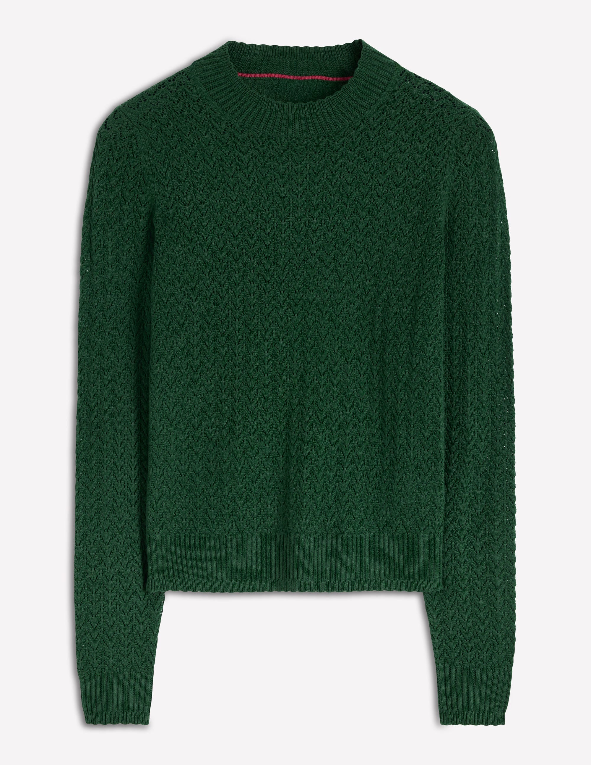 Diane Pointelle Jumper-Hunter Green - Image 6