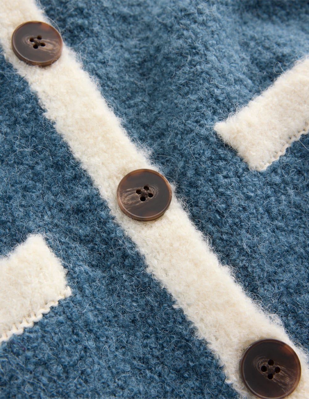 Holly Boucle Knitted Jacket-Denim Blue Boucle - Image 7