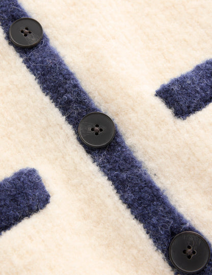 Holly Boucle Knitted Jacket-Warm Ivory, Boucle-7