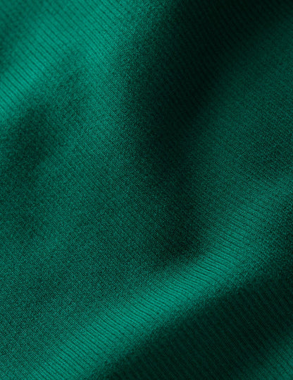 Emilia Cotton Roll Neck Jumper-Emerald Night-6