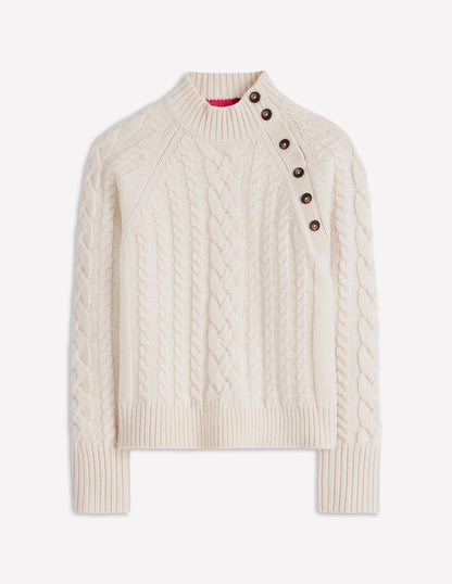 Amara Merino Cable Jumper-Warm Ivory-7