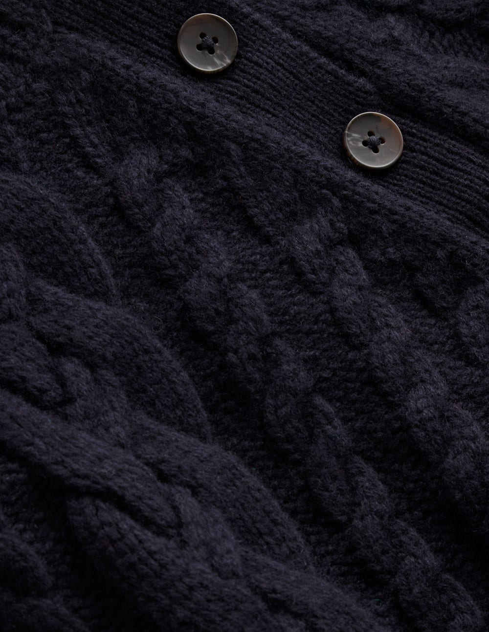 Amara Merino Cable Jumper-Navy - Image 6