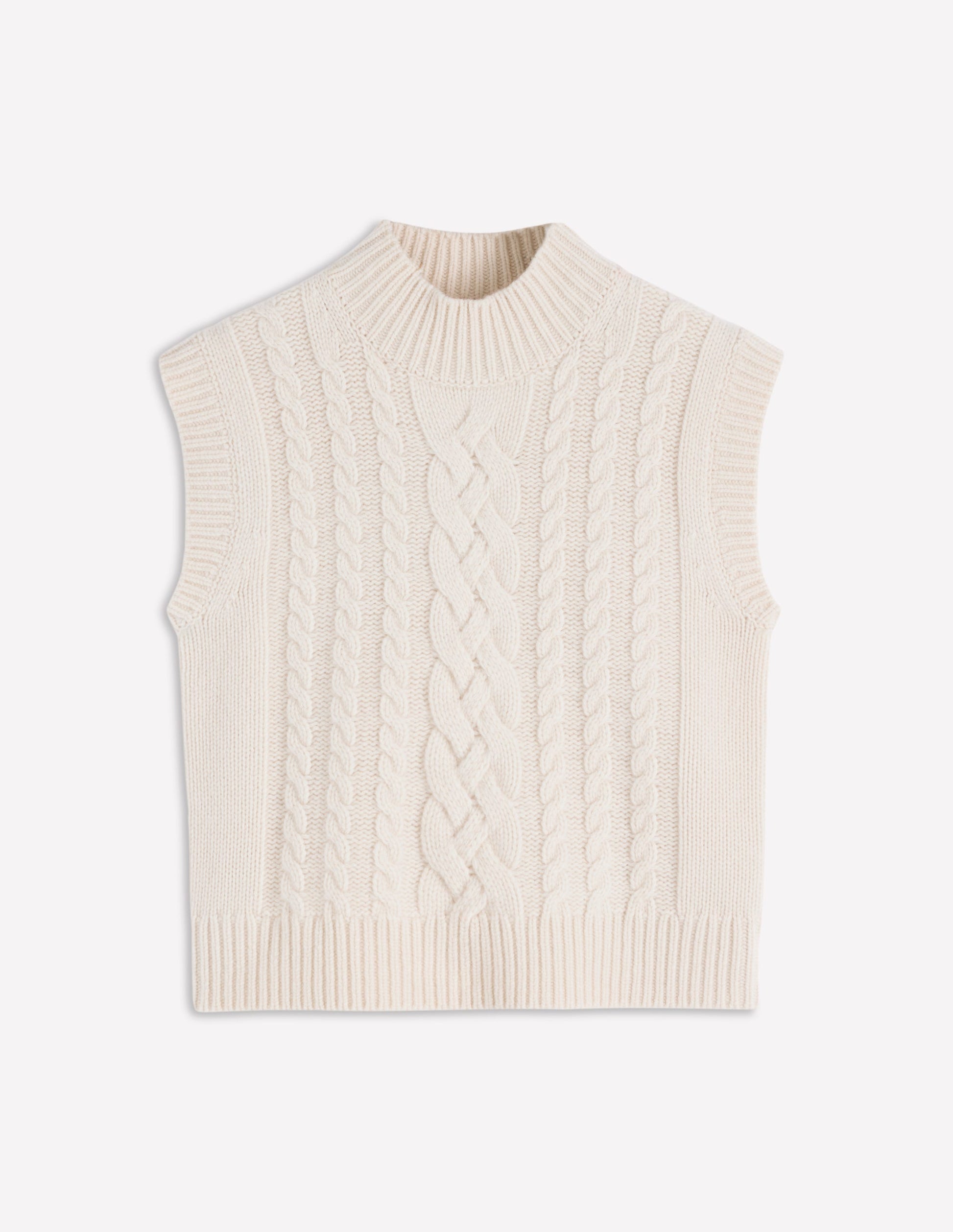 Amara Merino Cable Tank-Warm Ivory-6