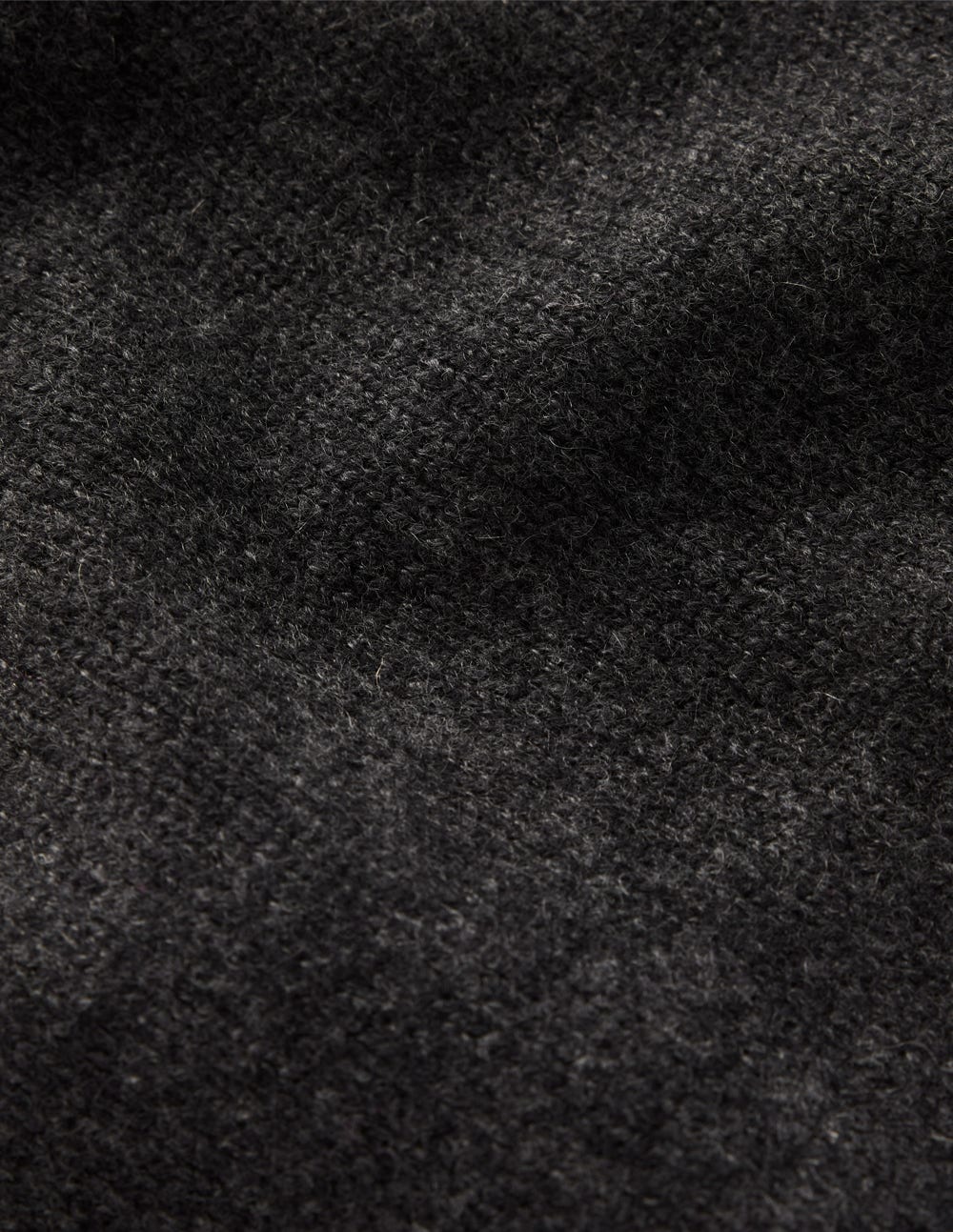 Cashmere Ribbed Trim Tank-Charcoal Melange - Image 7
