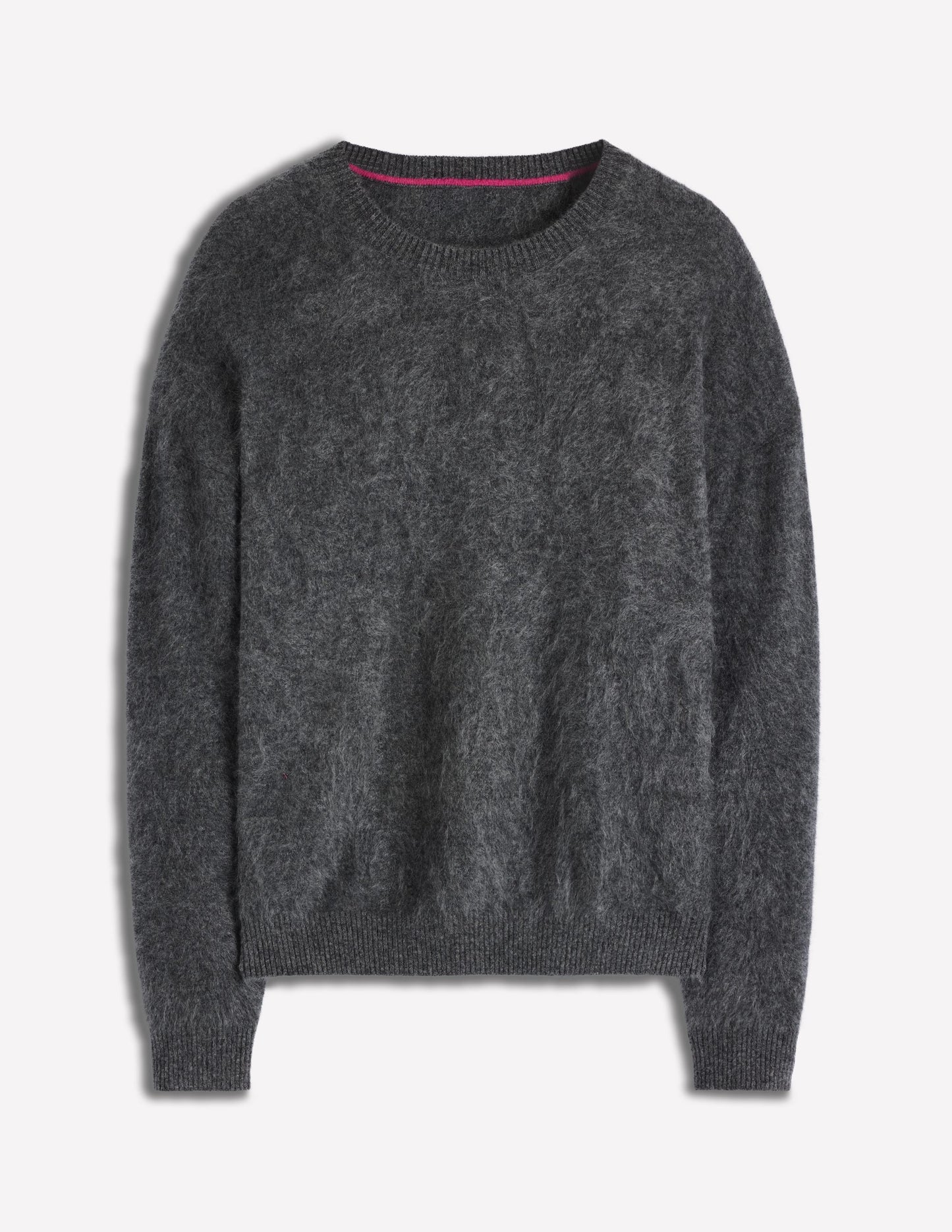 Brushed Cashmere Jumper-Slate Grey