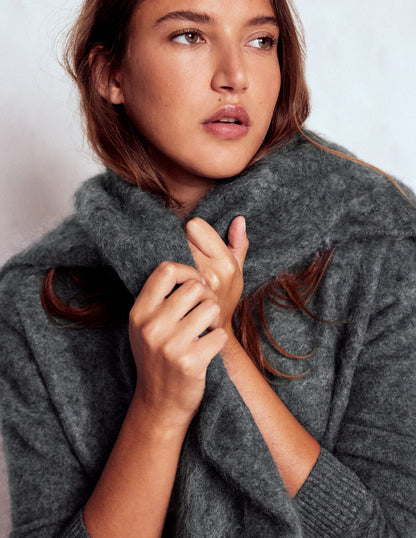 Brushed Cashmere Jumper-Slate Grey-2
