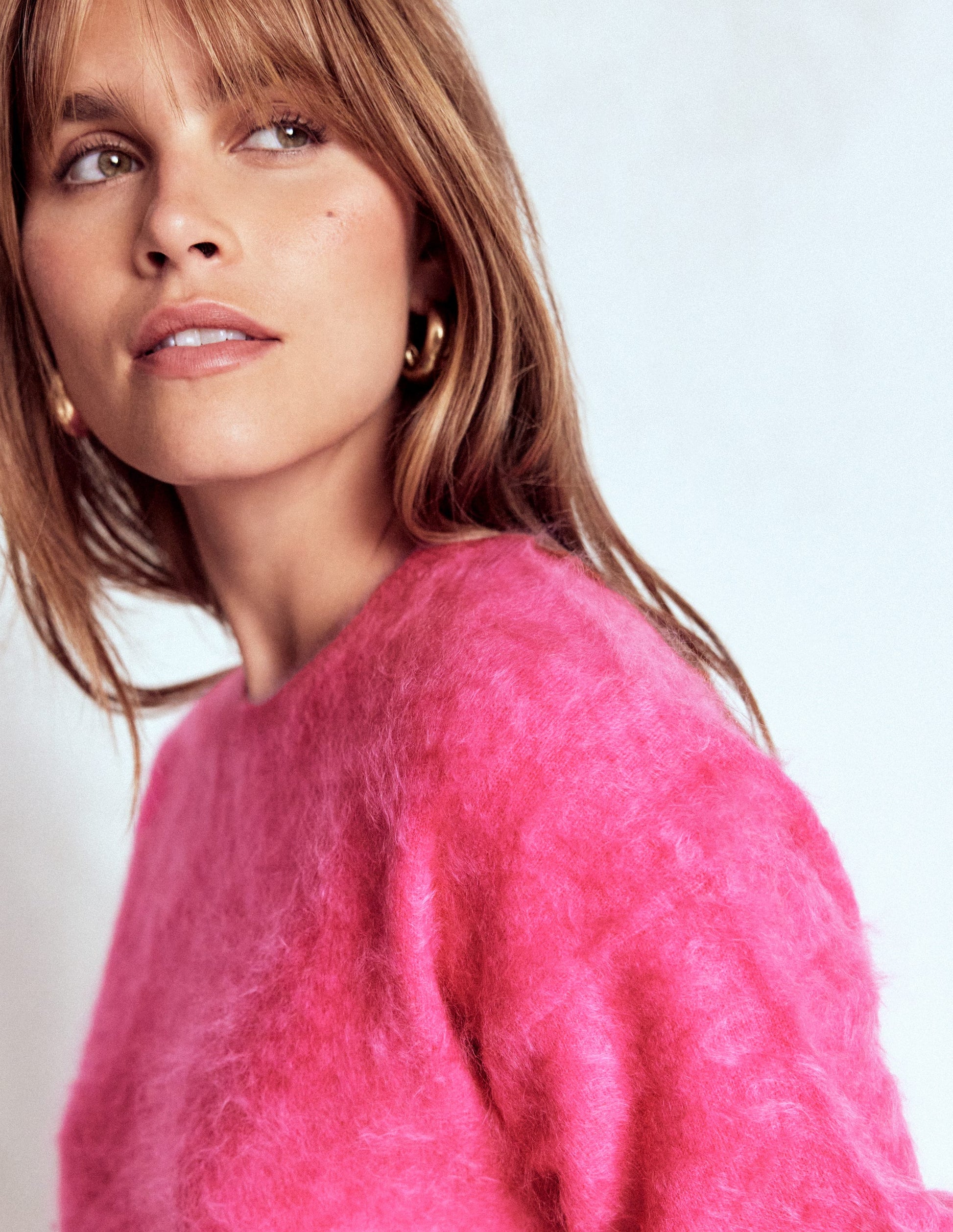 Brushed Cashmere Jumper-Pink Peony-3