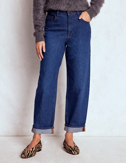 Mid Rise Relaxed Jeans-Indigo-4
