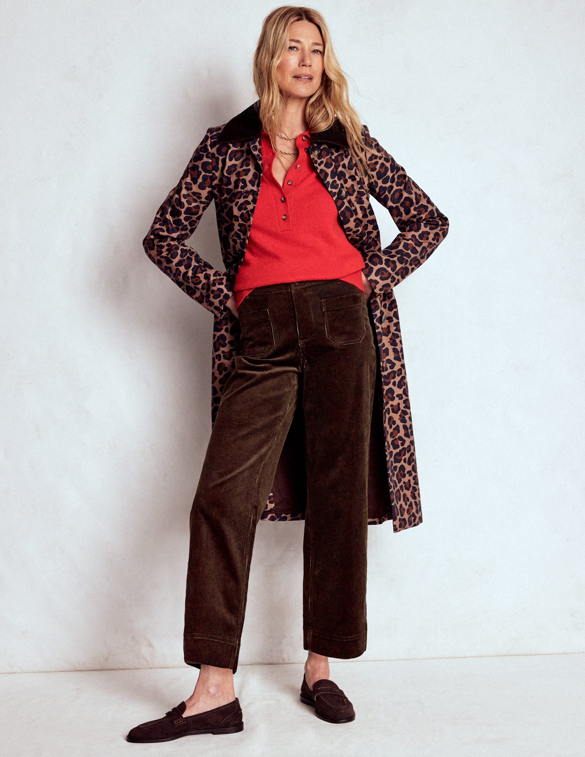Primrose Cord Trousers-Espresso - Image 1