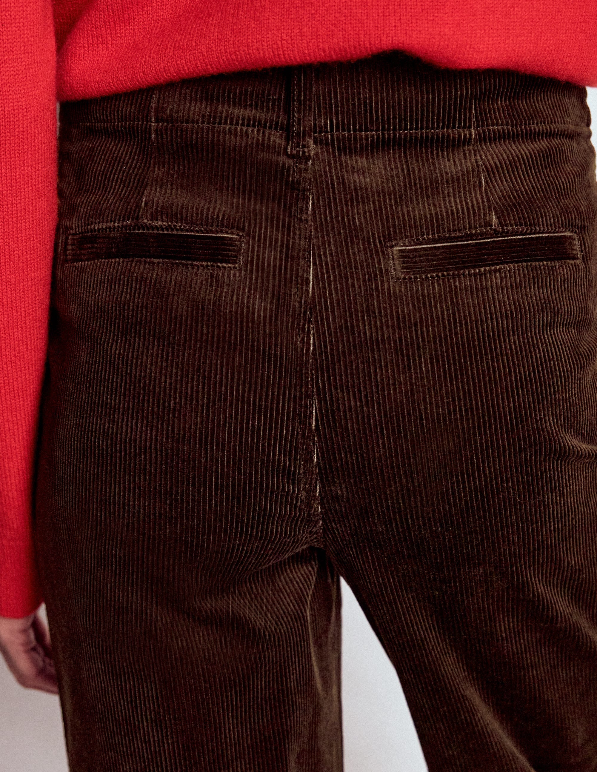 Primrose Cord Trousers-Espresso - Image 2
