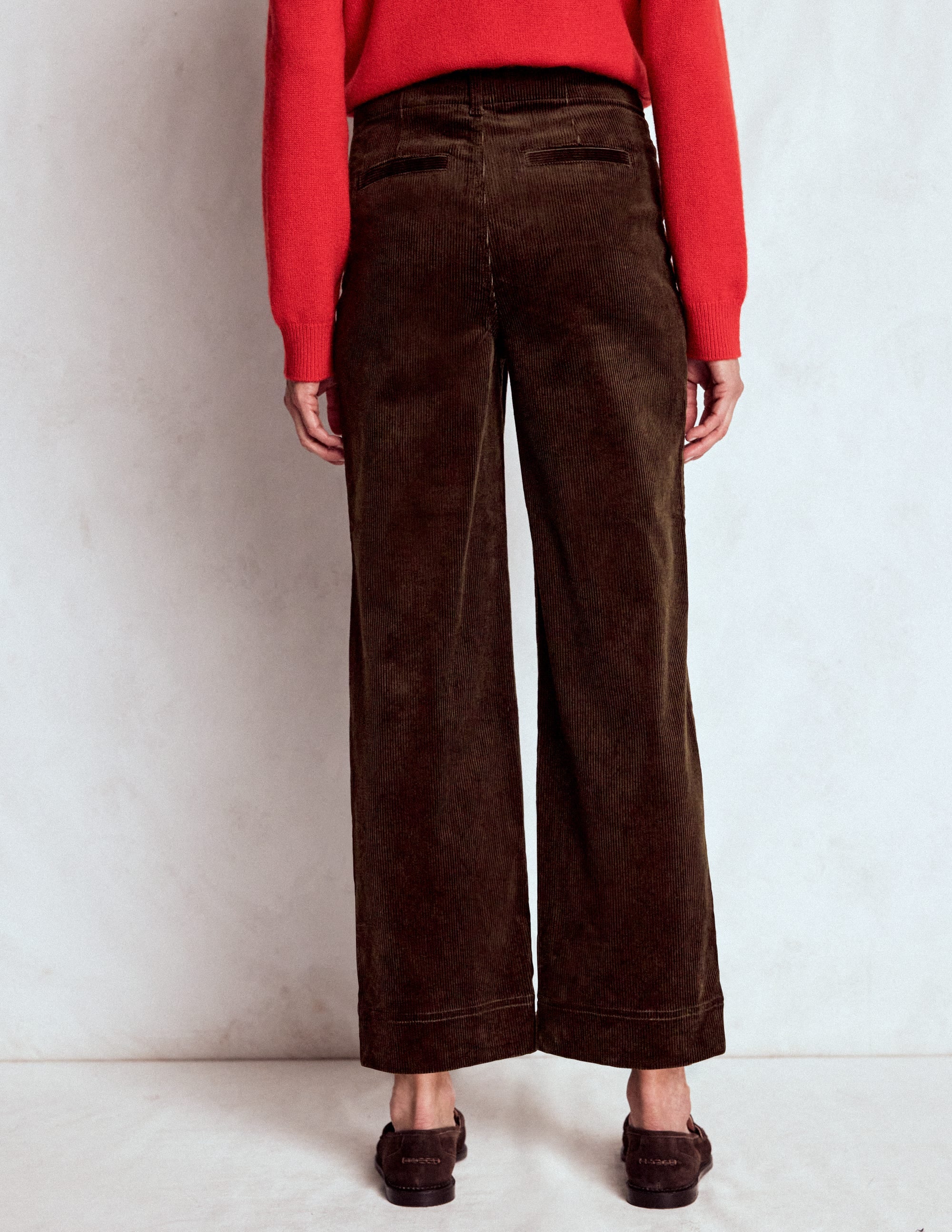Primrose Cord Trousers-Espresso - Image 3