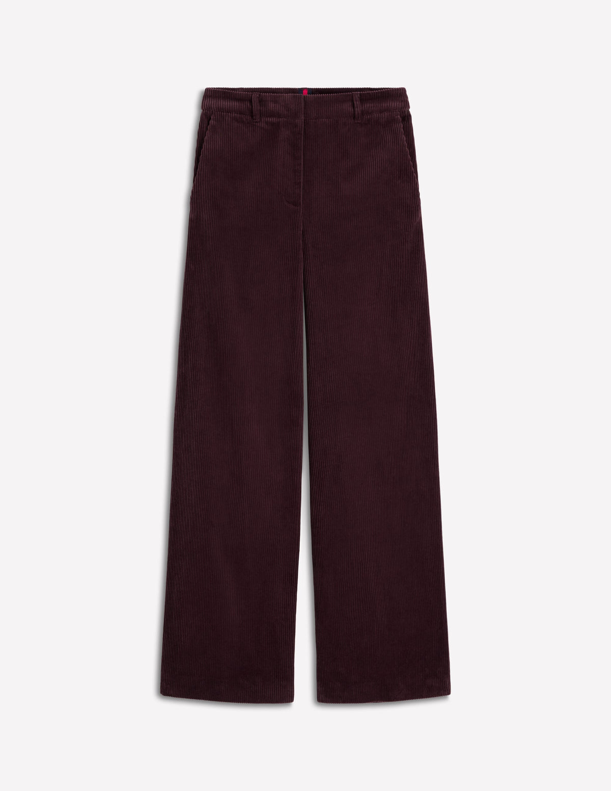 Belgravia Chunky Cord Trousers-Deep Aubergine - Image 7
