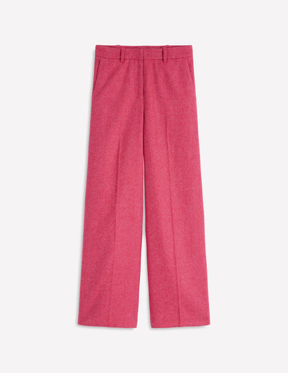 Belgravia Wool Trousers-Red and Pink Wide Herringbone-6