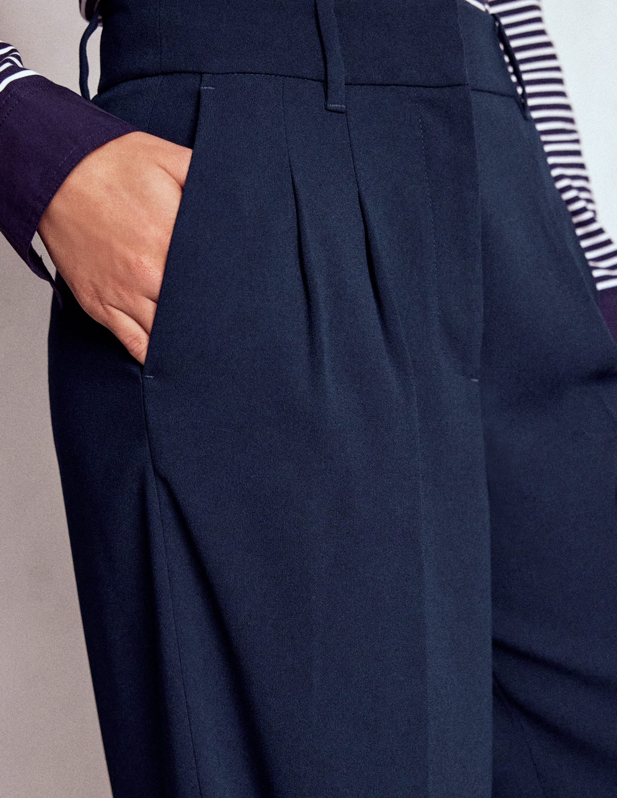 Kensington Tailored Trousers-Navy - Image 2