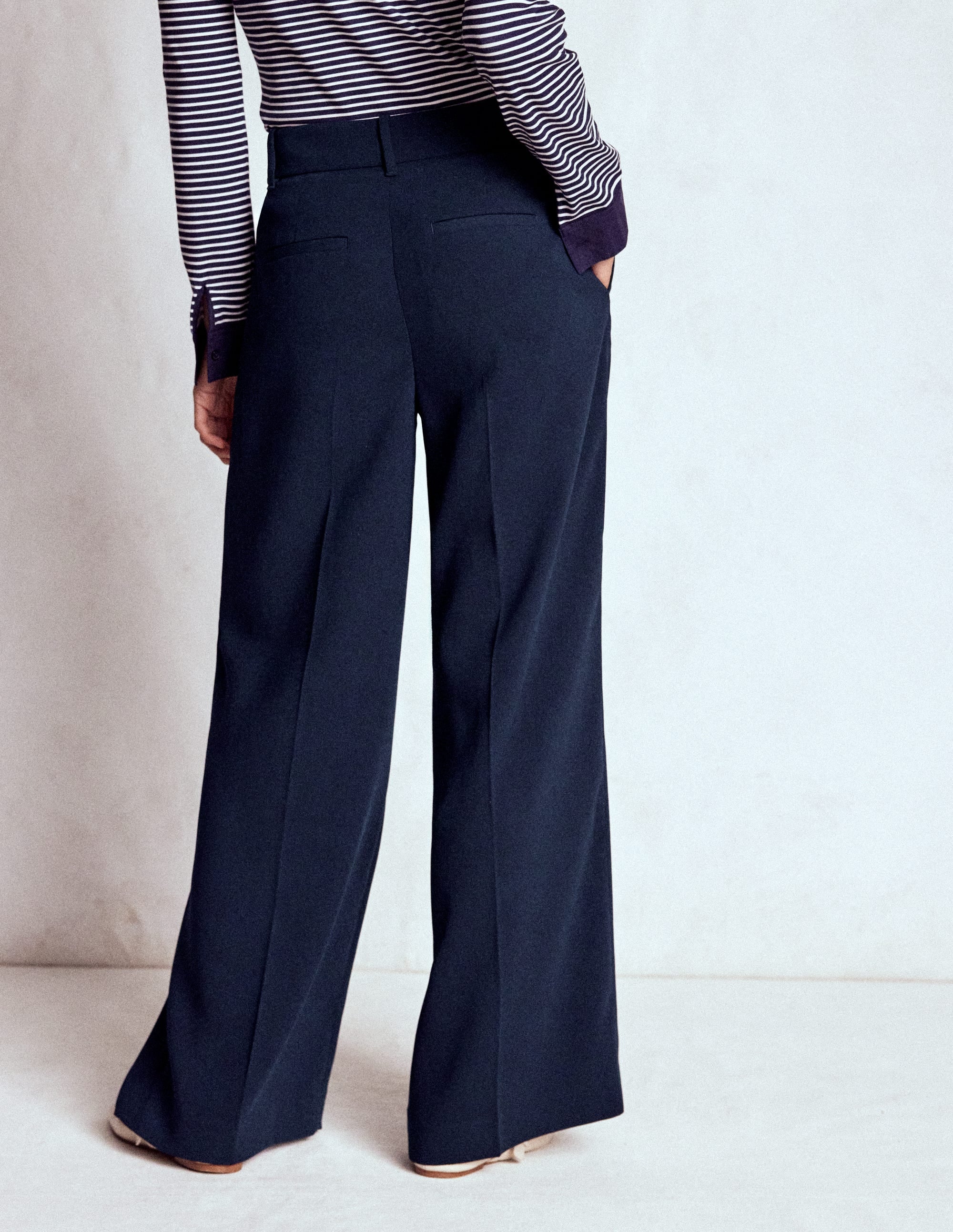 Kensington Tailored Trousers-Navy - Image 3