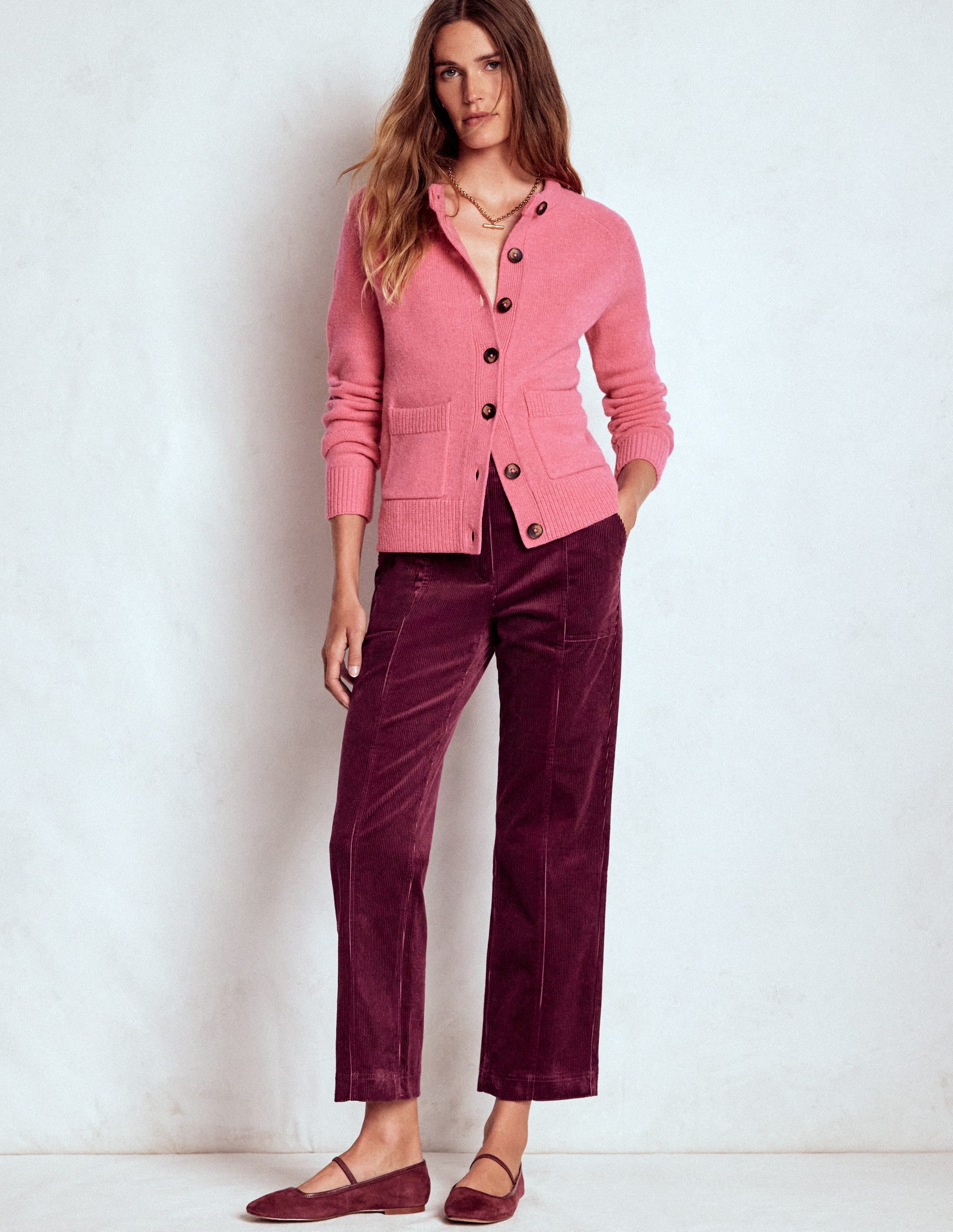 Pimlico Cord Trousers-Deep Wisteria - Image 1