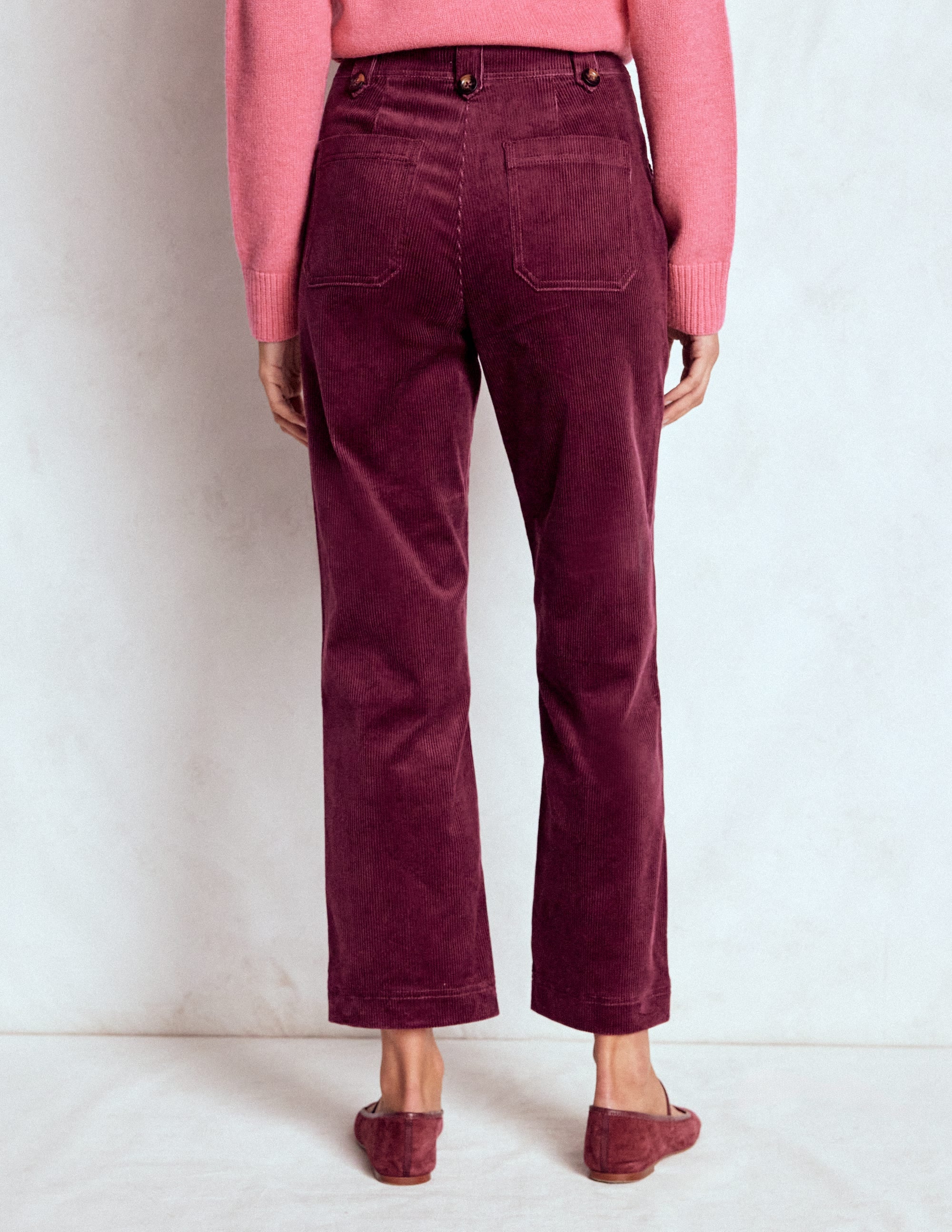 Pimlico Cord Trousers-Deep Wisteria - Image 3