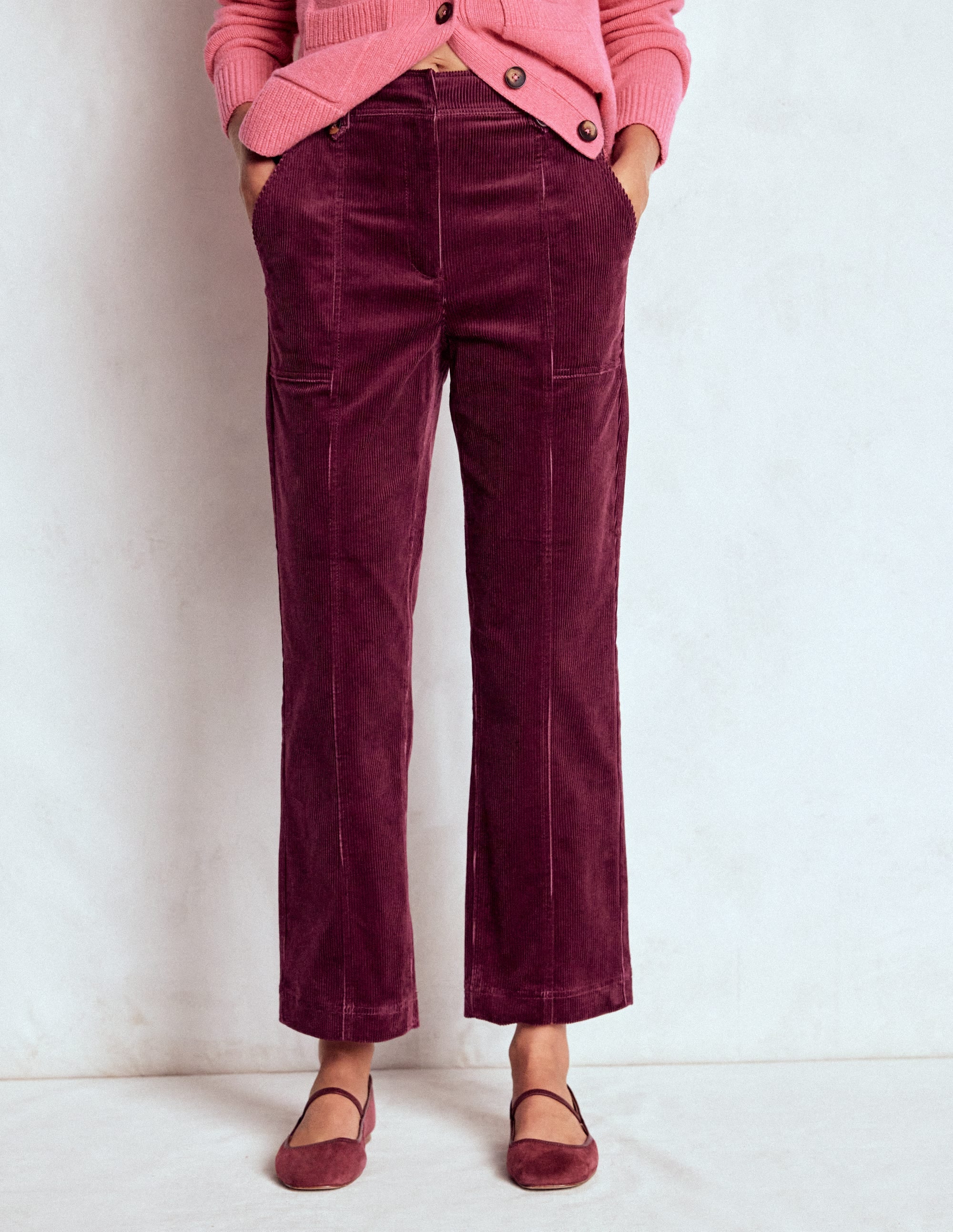 Pimlico Cord Trousers-Deep Wisteria - Image 4