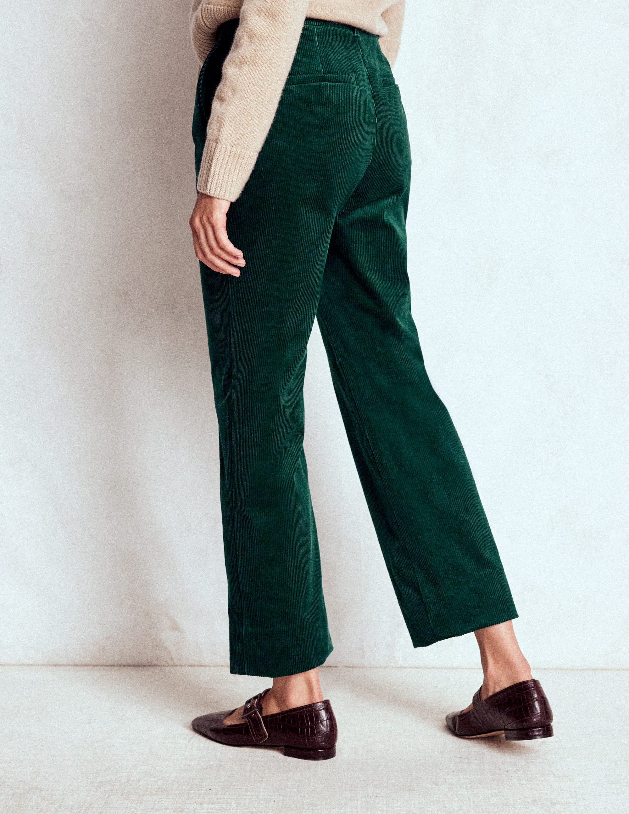 Canonbury Cord Trousers-Emerald Night - Image 3
