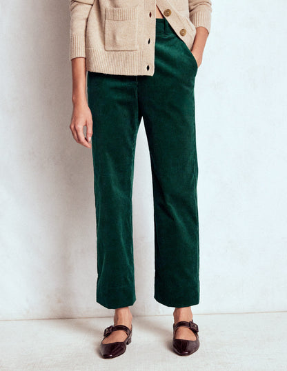 Canonbury Cord Trousers-Emerald Night-4