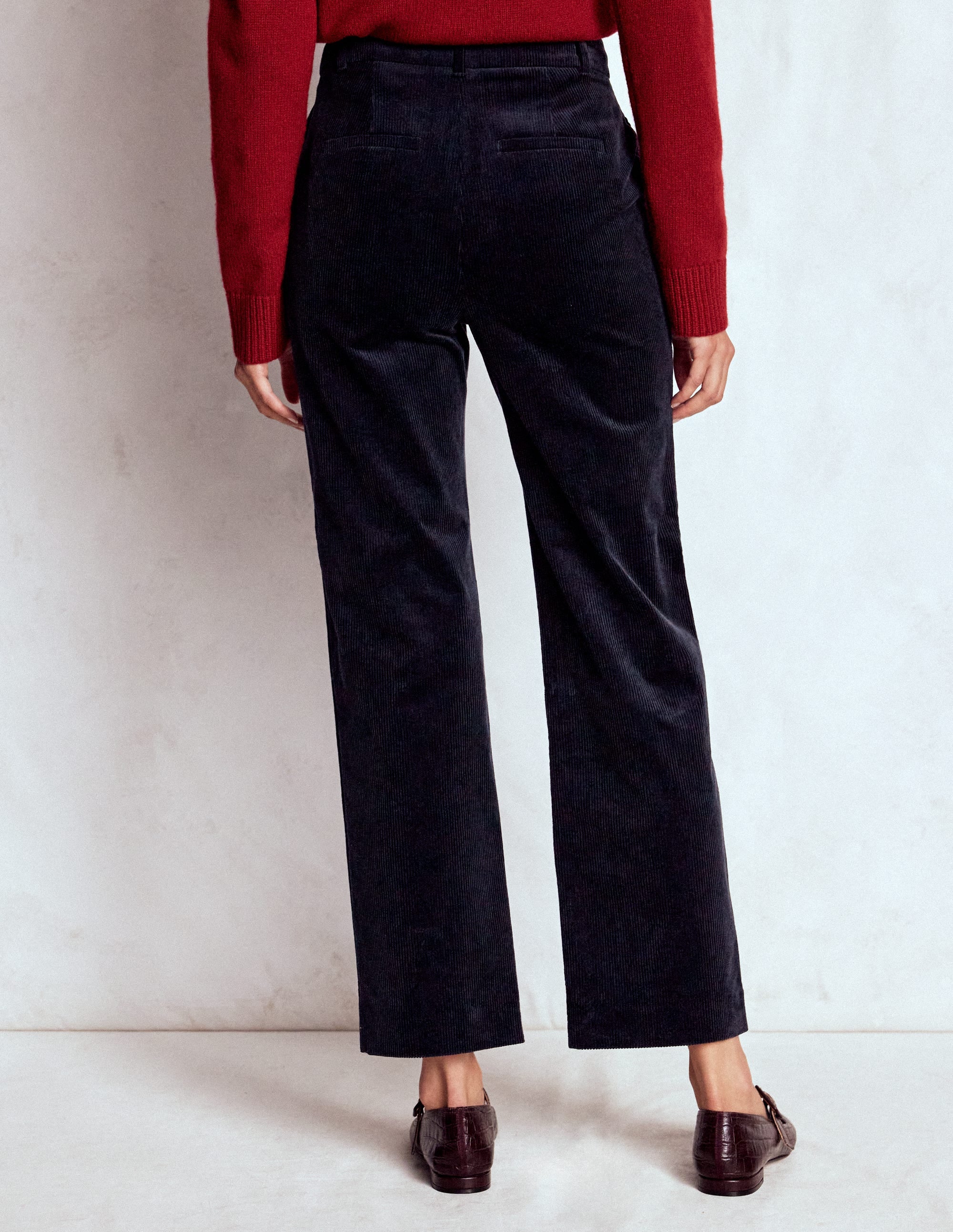 Canonbury Cord Trousers-Navy - Image 3