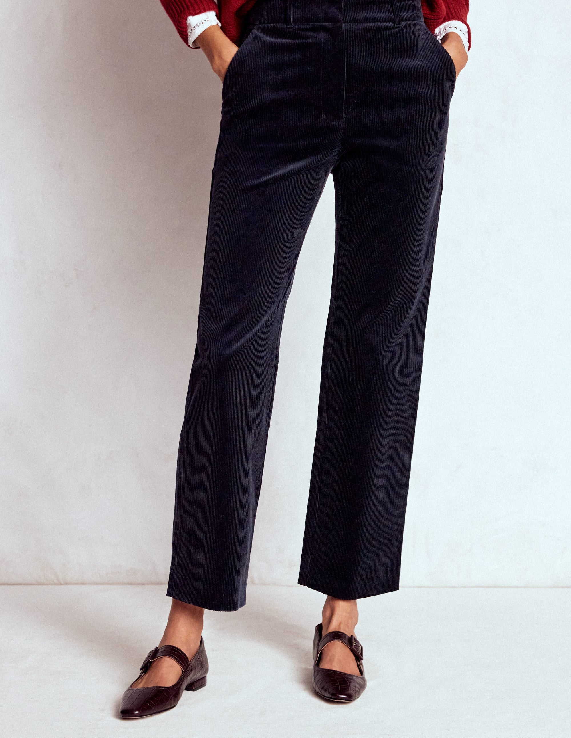 Canonbury Cord Trousers-Navy - Image 4