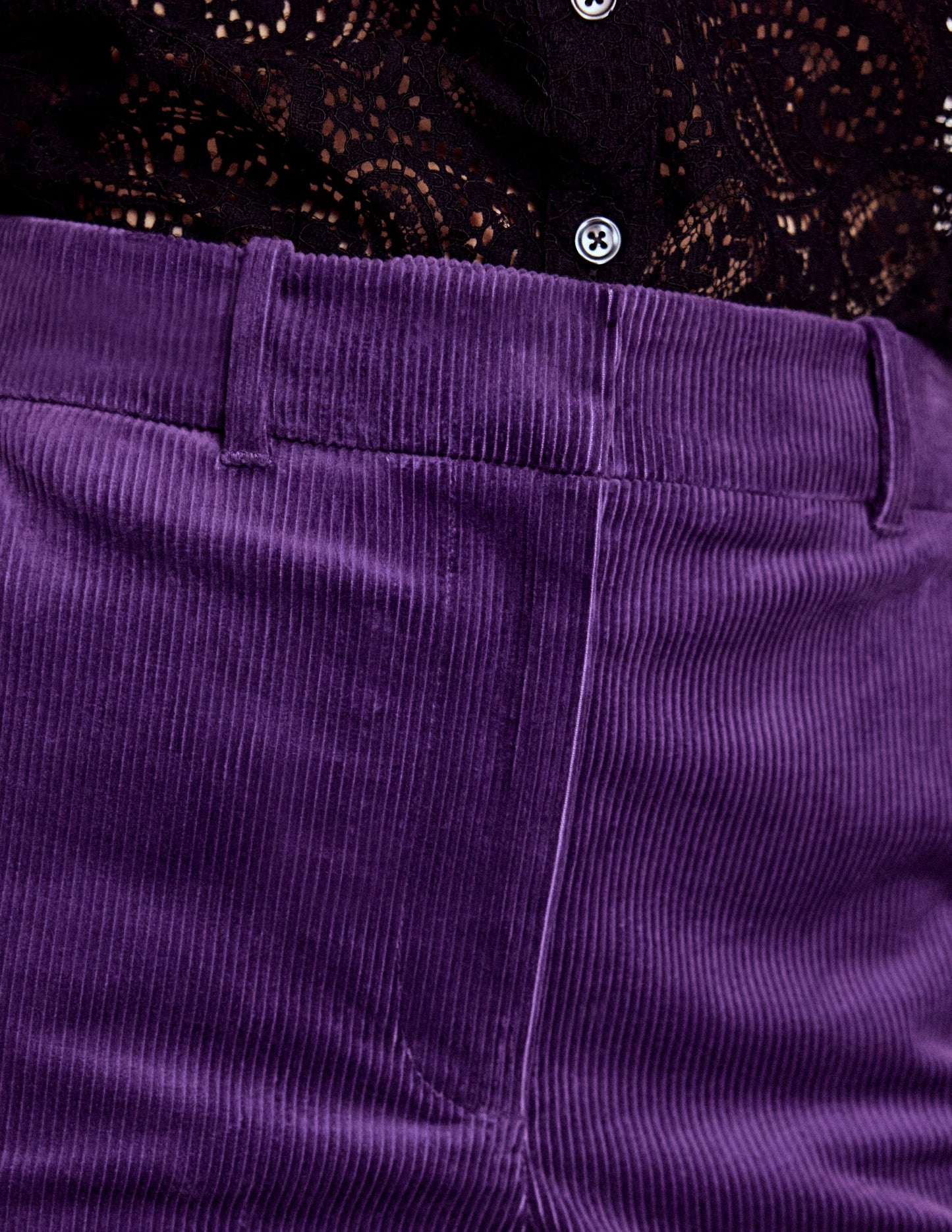 Canonbury Cord Trousers-Mystical Purple