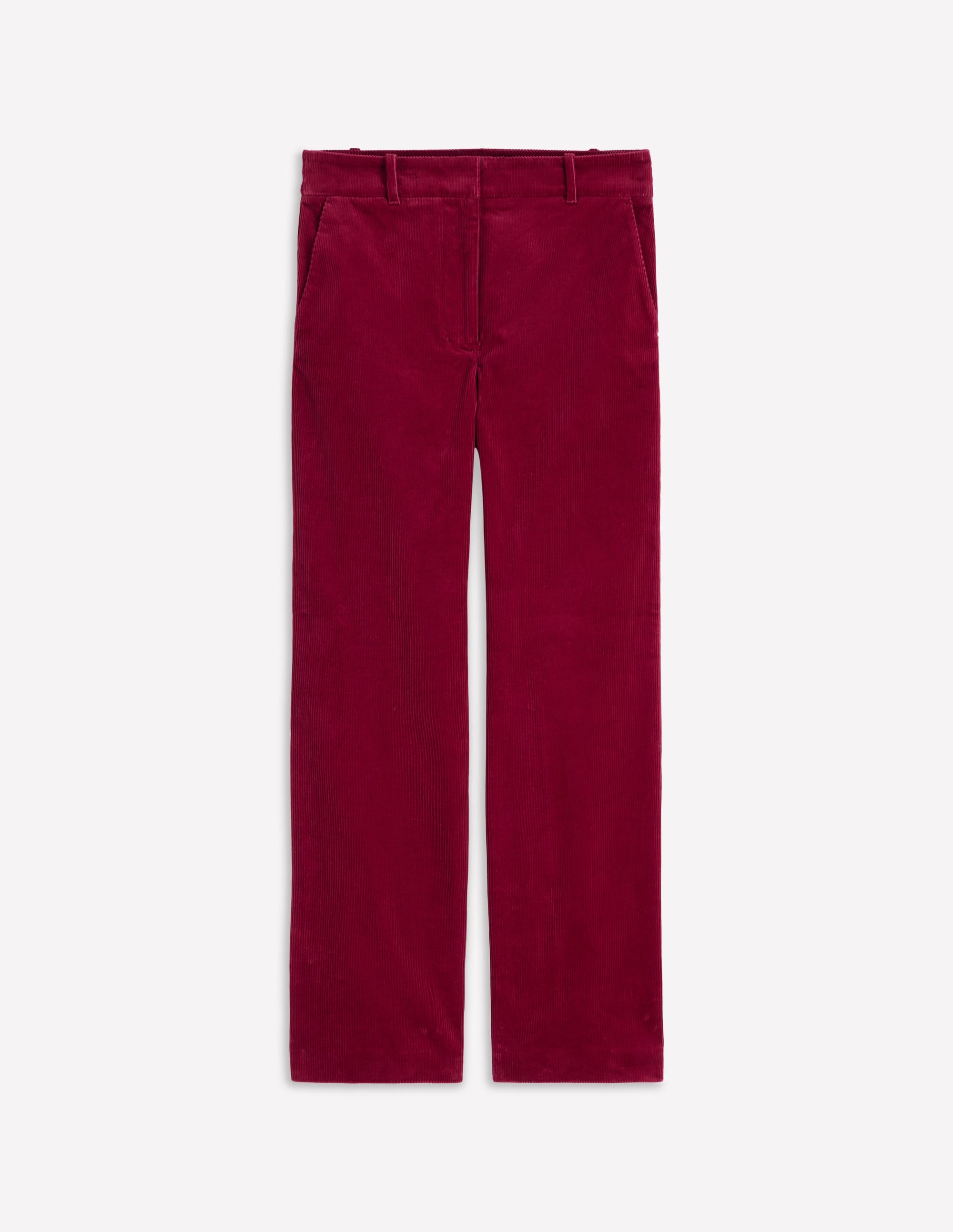 Canonbury Cord Trousers-Burgundy Red - Image 7