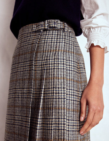 Helen Wool Kilt Skirt-Blue and Grey Prince of Wales-2