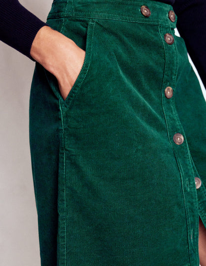 Cecelia Cord Skirt-Emerald Night-2