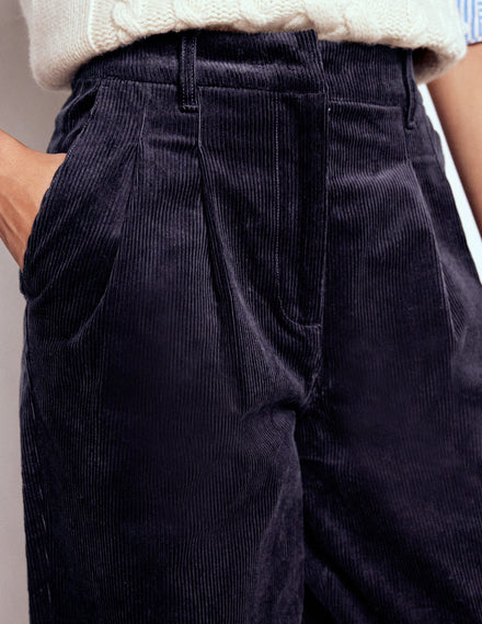 Bloomsbury Cord Trousers-NAVY