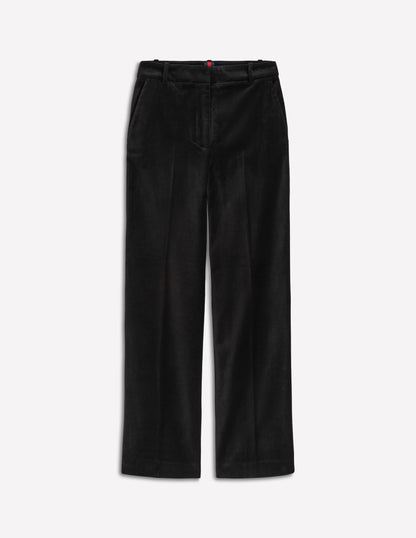 Canonbury Velvet Trousers-Black-6