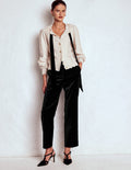 Canonbury Velvet Trousers-Black